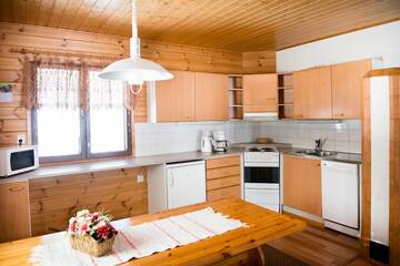 Фото номера Улучшенный коттедж с 2 спальнями Курортные отели Ruoke Holiday Village г. Кесялахти 9
