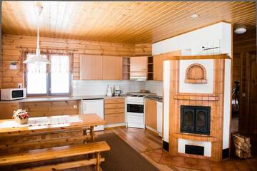 Фото номера Улучшенный коттедж с 2 спальнями Курортные отели Ruoke Holiday Village г. Кесялахти 10